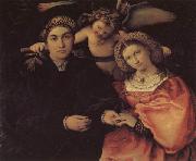 Lorenzo Lotto Portrait of Messer Marsilio and His Wife China oil painting reproduction